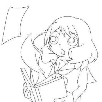 【塗り絵】黄前久美子　ポップン風