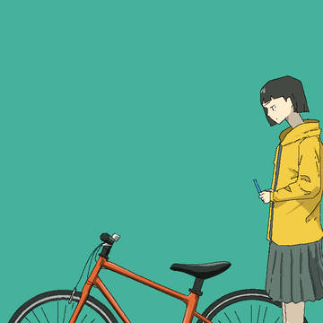 すれ違ってる女の子