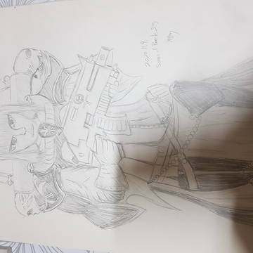 손재활용 오랜만에 손그림