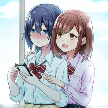 【百合】友達の距離が近くてドキドキしてしまう女の子