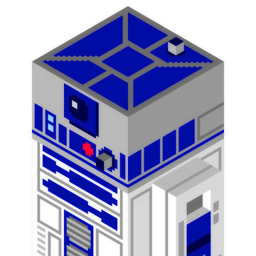 Isometric R2-D2