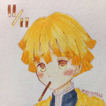 善逸とポッキーゲーム