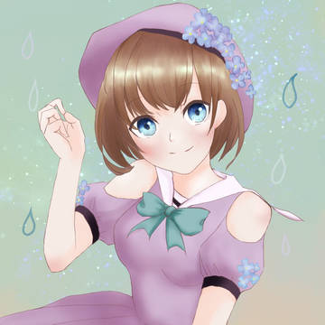紫陽花モチーフ