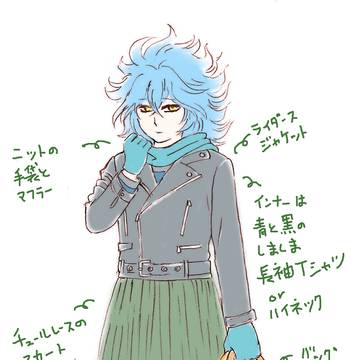 【ツイステ】パンプキン騎士風コーディネート(モデル・イデアくん)