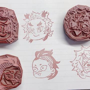 鬼滅の刃 消しゴムはんこ