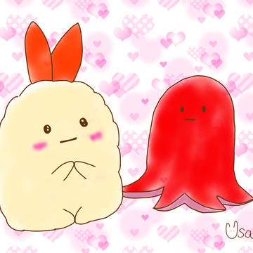 えびふらいのしっぽとたこウインナー