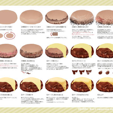 チーズのせハンバーグ メイキング