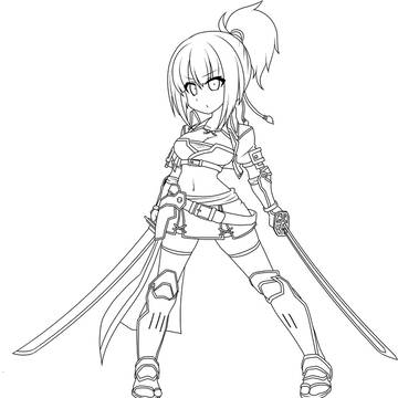 お線画