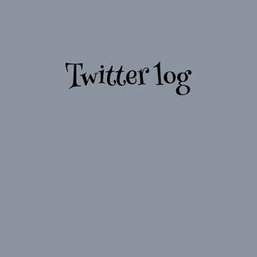 Twitter log
