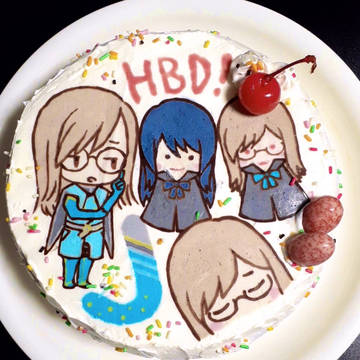【ᒍ誕2020】キャラケーキ＋絵