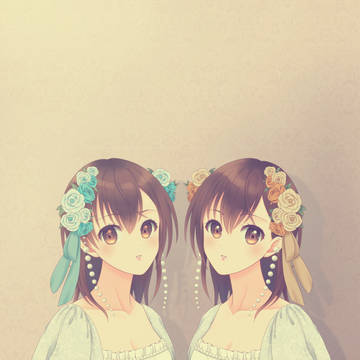 御坂姉妹 レトロ風
