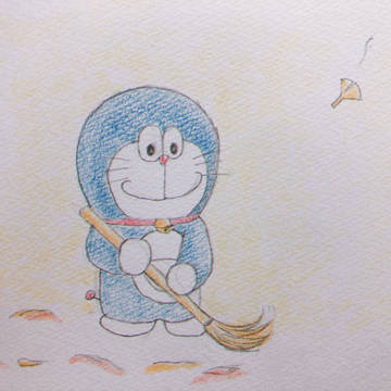 『落ち葉集め』