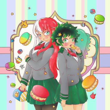 Todoroki and Midoriya