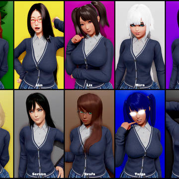 Different Types Of School Girls