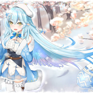 雪桜のお花見 -雪花ラミィ-