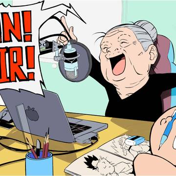 DJババアと絵を楽しむクソガキ