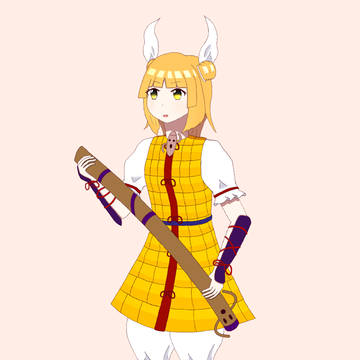 杖刀偶　磨弓