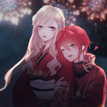 赤花火