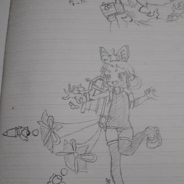 双掌星のシシル＆コマリ(の描きかけ)