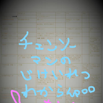 自分用備忘録チェンソーマンの時系列？？？