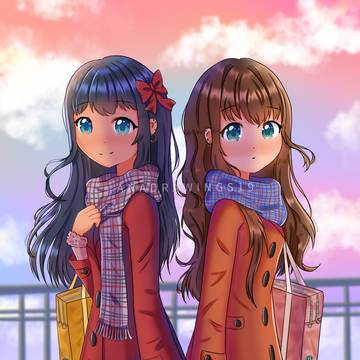 Friends anime drawing