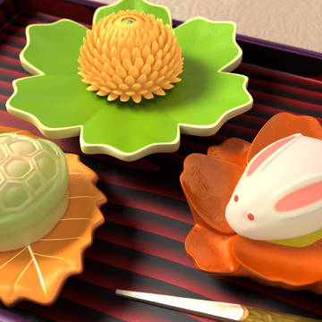 和菓子で冬の風物