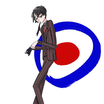モッズスーツの男の子