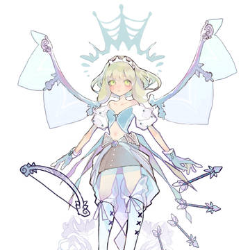弓をもった女の子