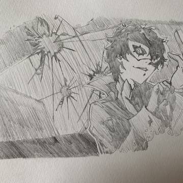 ペルソナ5 主人公 模写