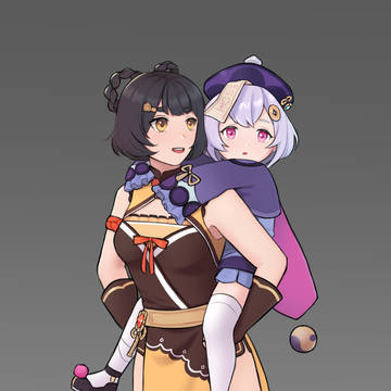 Xiangling and Qiqi