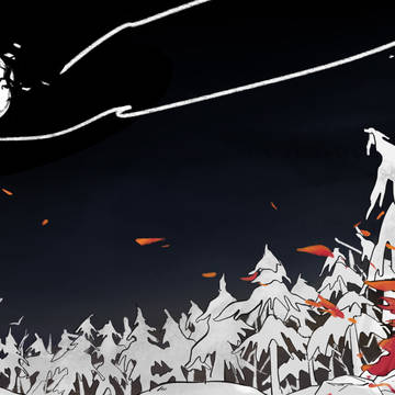 雪夜露營