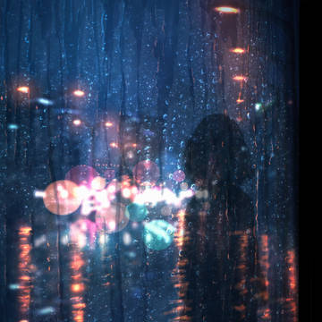 雨とガラス