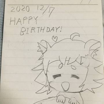 ラズの誕生日に上げたラズ模写