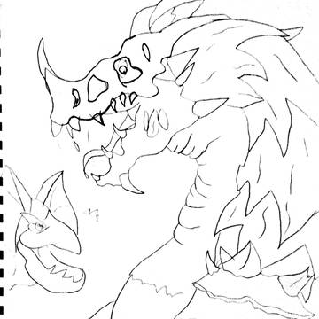 Monster hunter Rise fan monster