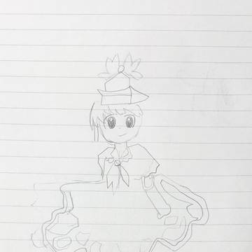 上白慧音zun絵模写