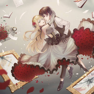 Crimson roses