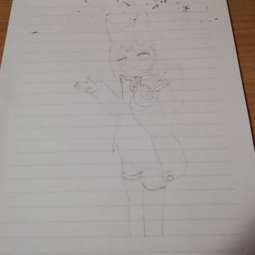 勉強する前のアナログ絵 #1