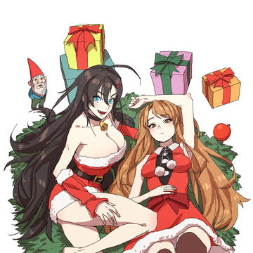 yuri & jeongmi santa costume