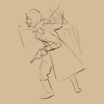 kaiser soldier sketch