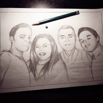 My family hyperrealism style