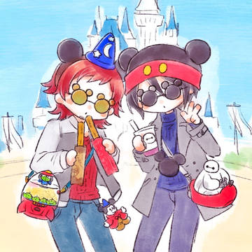 ディ○ニーランドめちゃめちゃ楽しむマン