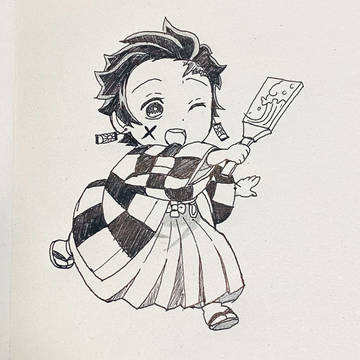年賀状の炭治郎