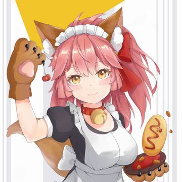 Fatego 玉藻猫 女仆同人插画