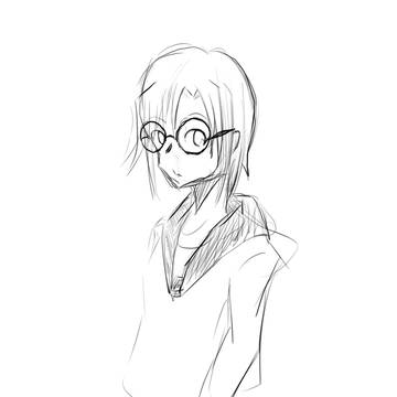 手癖でかメガネっこ