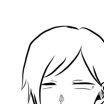 エミさんを描きました(色無し)