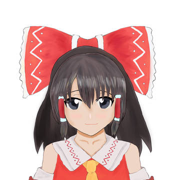 東方live2D　霊夢描いてみた