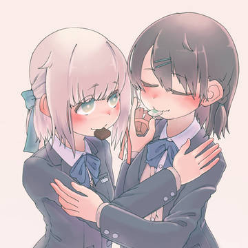 ホワイトチョコとミルクチョコ