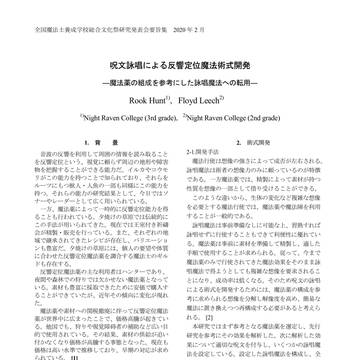 呪文詠唱による反響定位魔法術式開発