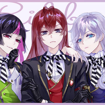 長髪リボン組