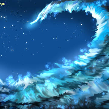［荒波］ Raging waves